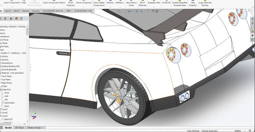 NISSAN GTR汽车曲面造型缩略图